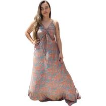 Vestido Envelope Feminino Alça Poliéster Moda Verão 548