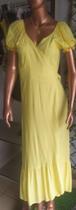 Vestido envelope tamanho único amarelo Vestido envelope tamanho único amarelo