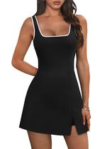 Vestido Esportivo Feminino OFEEFAN com Saia Short para Tênis e Golfe