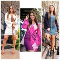 Vestido estampa creme