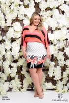 Vestido Estampa Exclusiva Plus Size da Marca Carmella Cloo - Outlet Vida Fashion