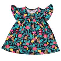 Vestido Estampado com Bicho Preguiça