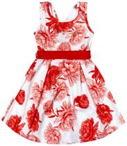 Vestido Estampado com faixa florido Vestido Estampado com faixa florido