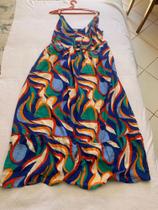 Vestido Estampado de Alça