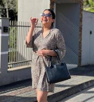 Vestido Estampado Feminino Chamise em Viscose Soltinho Casual e Confortavel