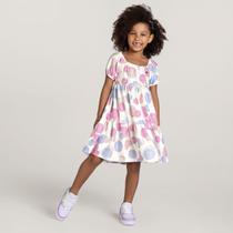 Vestido Estampado Infantil Menina Brandili