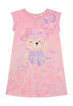 Vestido Estampado Infantil Rosa Kukiê Vestido Estampado Infantil Rosa Kukiê