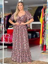 Vestido estampado logo com manga Vestido estampado logo com manga