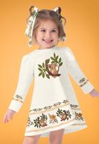 Vestido Estampado Menina Off Nanai