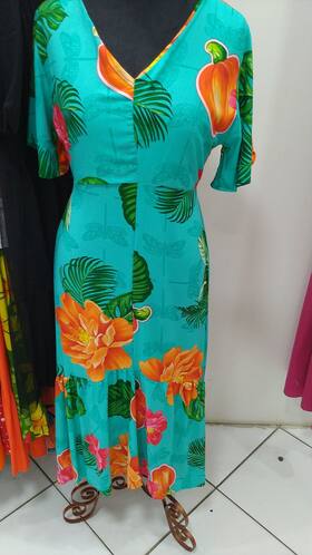 Vestido estampado Midi - Flor de Saron Vestido estampado Midi - Flor de Saron