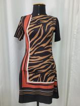 Vestido estampado (onça)