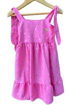 Vestido Estampado Poá Festa Luxo Menina Verão LessaKids 8648