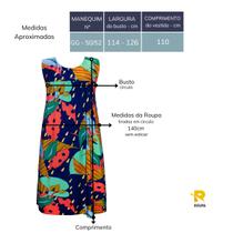 Vestido Estampado Regata Feminino Plus Size Malha Fria Liganete