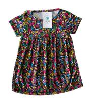 Vestido Estampado Sorvetes Cacau Kids Tam.1