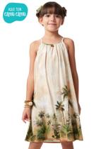 Vestido estampando camu camu ,leve, fresco para os dias de muita alegria