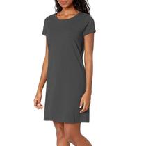 Vestido Estilo Camisetão Básico Feminino Slim Ftiness Cores