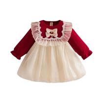 Vestido Estilo Princesa Para Menina Com Laço Doce, Roupas Infantis Para Festas De Outono E Natal, Vestido Estilo Princesa Para Menina Com Laço Doce, Roupas Infantis Para Festas De Outono E Natal,