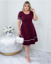 Vestido Evangélico Feminino Midi Godê Festa Igreja Barato Oferta Atacado