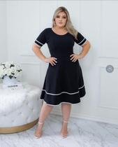 Vestido Evangélico Feminino Midi Godê Festa Igreja Barato Oferta Atacado