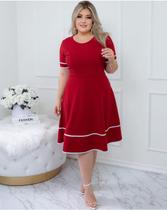 Vestido Evangélico Feminino Midi Godê Festa Igreja Barato Oferta Atacado