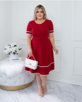 Vestido Evangélico Feminino Midi Godê Festa Igreja Barato Oferta Atacado