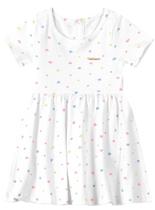 Vestido Evasê Corações Off White Carinhoso 3