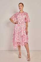 Vestido evasê estampado assimetrico laura rosa Vestido evasê estampado assimetrico laura rosa
