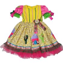 Vestido Exclusivo Caipira Luxo Infantil