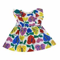 Vestido Fábula Bebê Malha Amor De Flor Mini