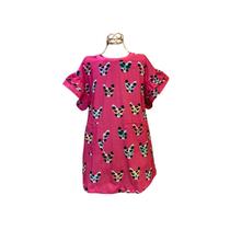 Vestido Fábula Inverno Malha Cãozinho Rosa