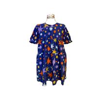 Vestido Fábula Inverno Malha Céu do Deserto Azul