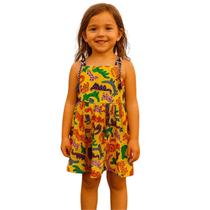 Vestido Fábula Malha Oncita Amarelo Verão