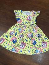 Vestido Fakini, estampa de unicórnios. TAM 1