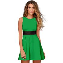 Vestido Fantasia Adulto As Meninas Super Poderosas Verde - Andara Moda Pais e Filhos