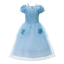 Vestido Fantasia Carnaval Halloween Infantil Princesa Cinderela Azul Vestido Fantasia Carnaval Halloween Infantil Princesa Cinderela Azul