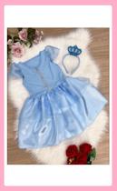 Vestido Fantasia Cinderela curto
