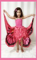 Vestido Fantasia Luxo Princesa Borboleta