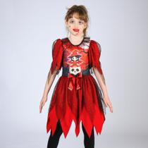 Vestido Fantasia Menina Bruxinha Halloween Dia Bruxas Chapéu Vestido Fantasia Menina Bruxinha Halloween Dia Bruxas Chapéu