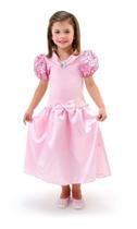 Vestido Fantasia Princesa Aurora Menina Rosa Infantil Luxo - ANJO FANTASIAS