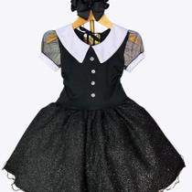 Vestido Fantasia Wandinha Infantil Menina Lilitikas 596