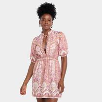 Vestido Farm Curto No Meu Jardim Feminino