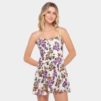 Vestido Farm Curto Romance de Uva