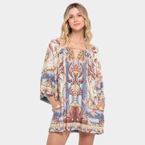 Vestido Farm Curto Vitral do Mar