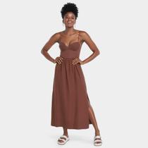 Vestido Farm Decote Redondo