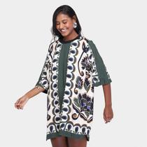 Vestido Farm T-Shirt Floral Arabesque Feminino