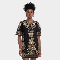 Vestido Farm T-Shirt MG Bufante Flora Abacaxi