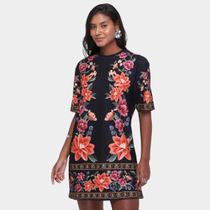 Vestido Farm Tshirt Básico Floral Belle