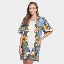 Vestido Farm Tshirt Bufante Naturaleza Feminino