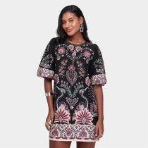 Vestido Farm Tshirt Fofa Jardim Maravilhos