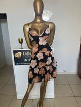 Vestido Fashion com Bojo Estampa Marrom - Veste 38/40